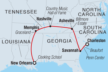 itinerary map