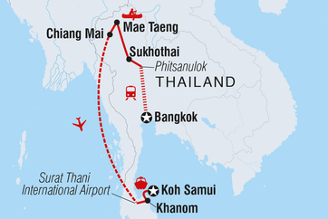 itinerary map