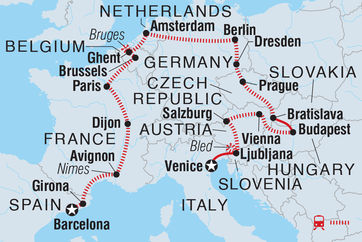 itinerary map
