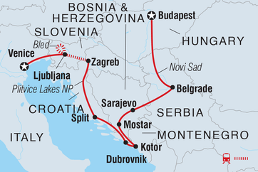itinerary map