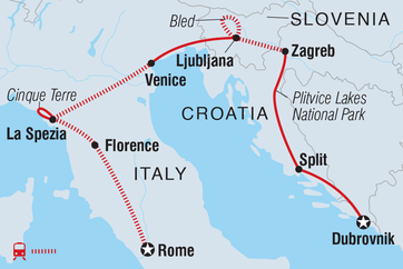 itinerary map