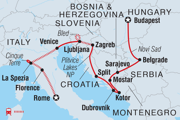 itinerary map