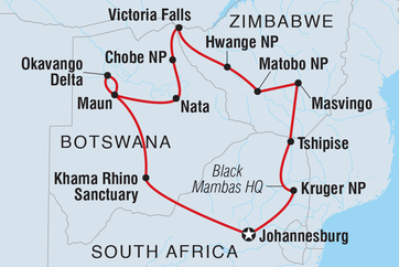 itinerary map