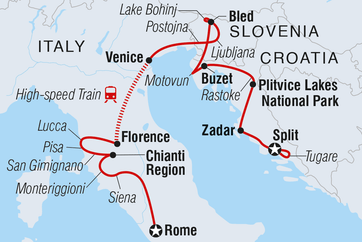 itinerary map