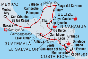 itinerary map