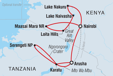 itinerary map