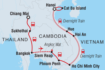 itinerary map