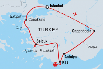 itinerary map