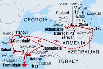 itinerary map