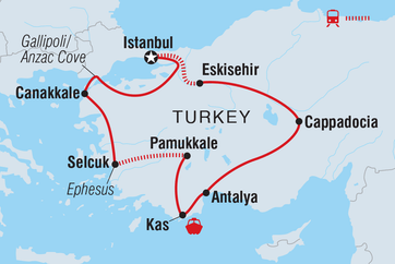 itinerary map