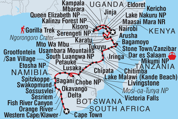 itinerary map