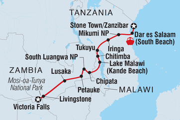 itinerary map