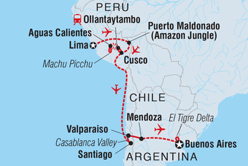 itinerary map