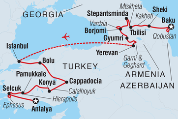 itinerary map