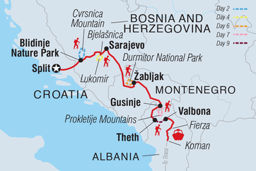 itinerary map