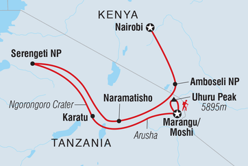 itinerary map