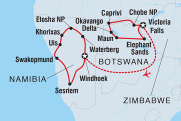 itinerary map