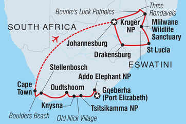 itinerary map