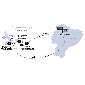 itinerary map