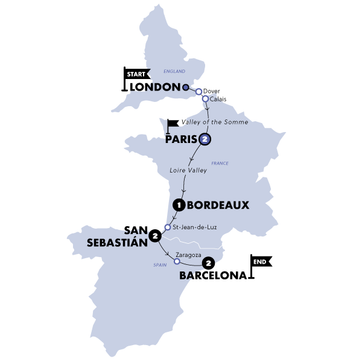 itinerary map