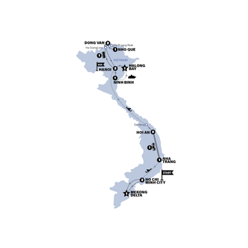 itinerary map