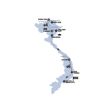 itinerary map