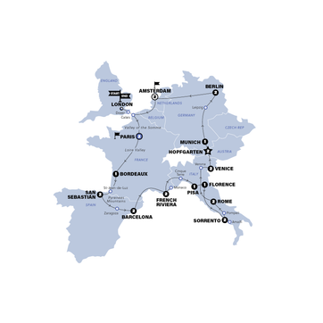 itinerary map