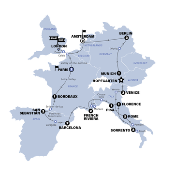 itinerary map