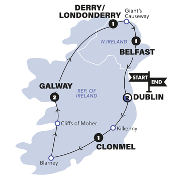 itinerary map