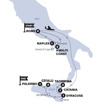 itinerary map