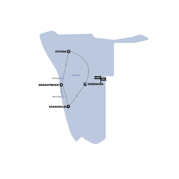 itinerary map