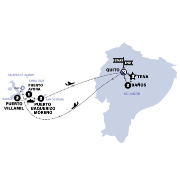itinerary map
