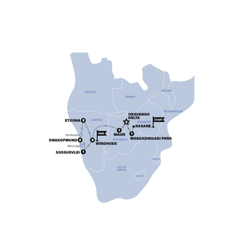 itinerary map