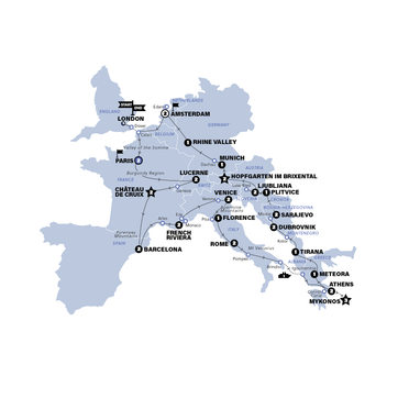 itinerary map