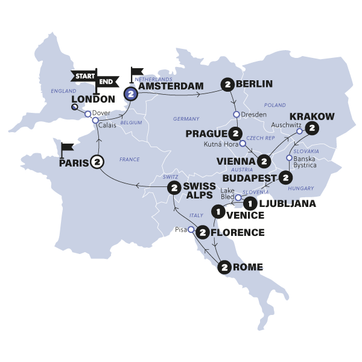 itinerary map
