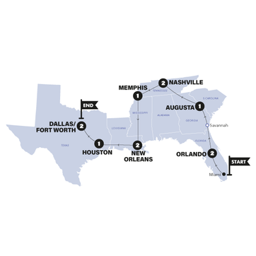 itinerary map