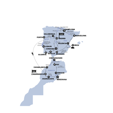 itinerary map