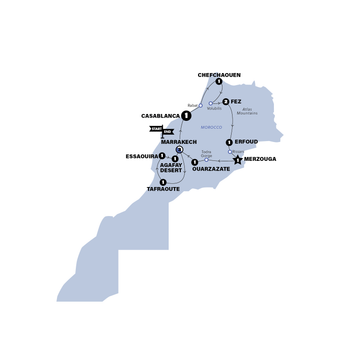 itinerary map