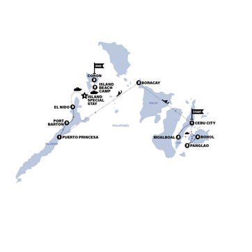 itinerary map