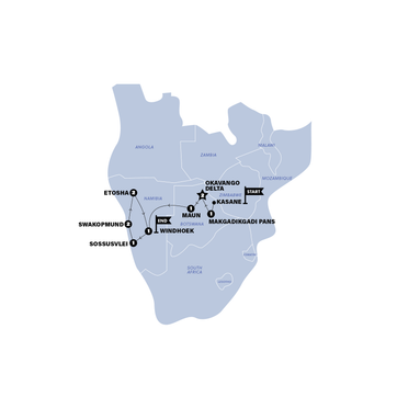 itinerary map