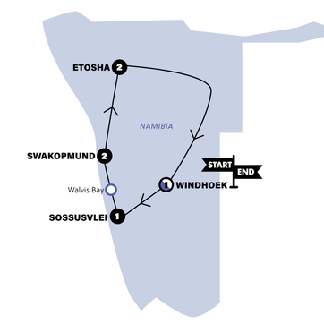 itinerary map