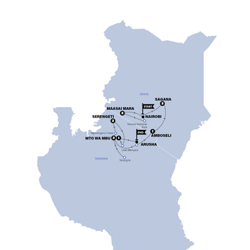 itinerary map