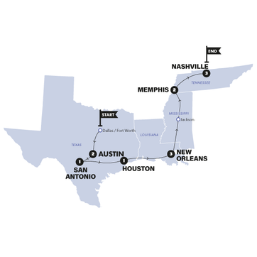 itinerary map