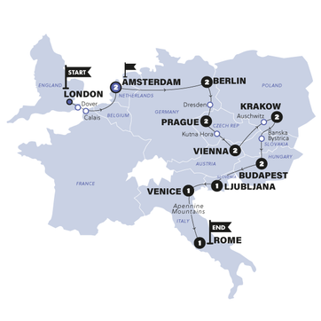 itinerary map