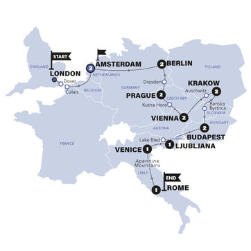 itinerary map