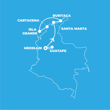 itinerary map