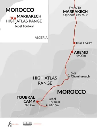 itinerary map