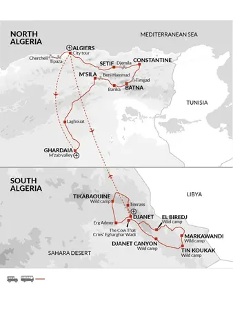 itinerary map