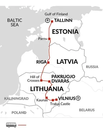 itinerary map