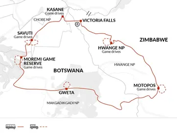 itinerary map